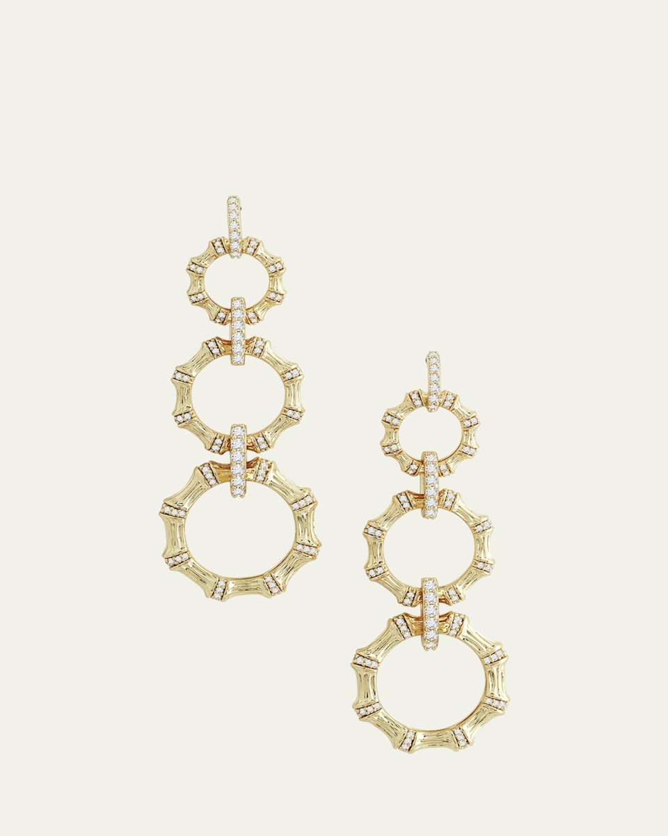 Bamboo Long Chain Earrings